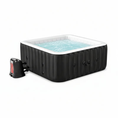 6-Person Square Inflatable Hot Tub, 240 Gal
