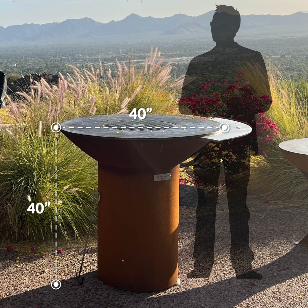Arteflame Classic 40" Grill — Tall Round Base
