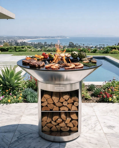 Arteflame 40" Platinum Series Grill — Round Base With Storage