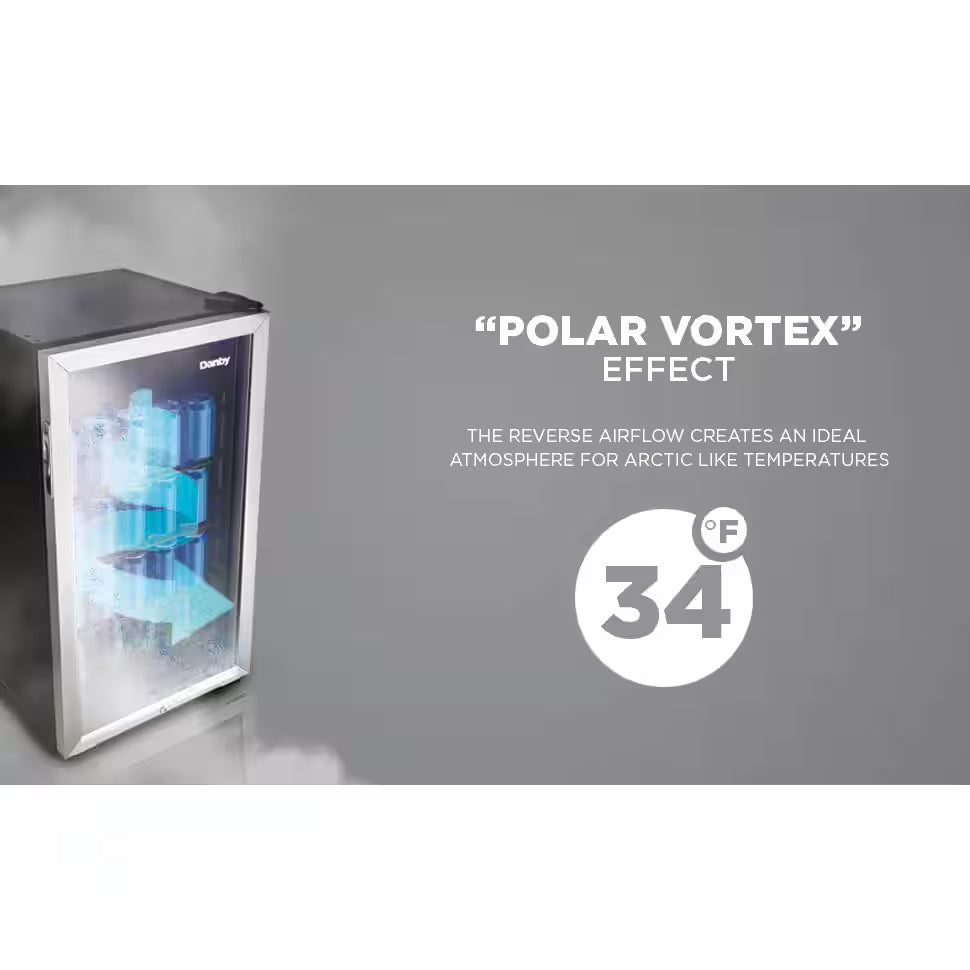 3.1 Cu. Ft. 17.5 In. 117-Can Free-Standing Beverage Cooler